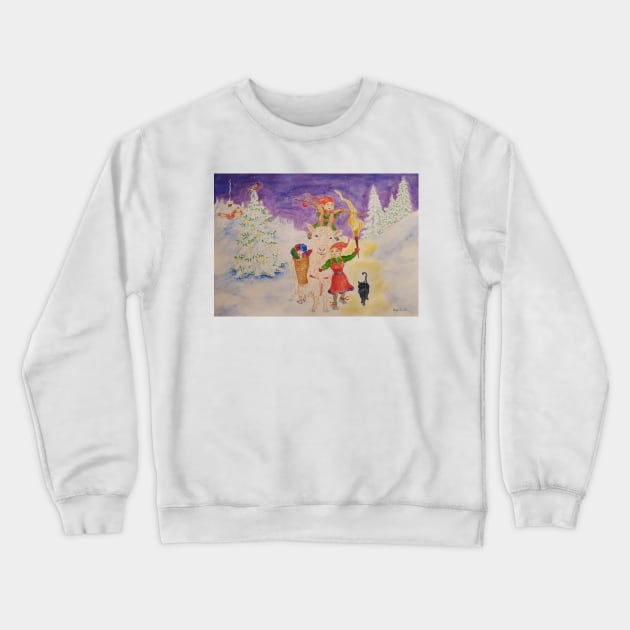 The Yule Goat Crewneck Sweatshirt by Kunstner74